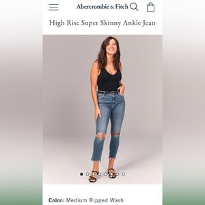 High Rise Super Skinny Ankle jeans